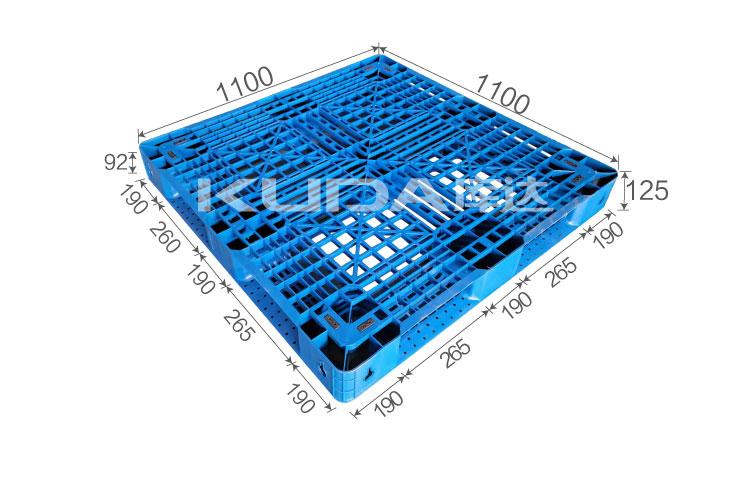 1111M網(wǎng)格田字塑料托盤(pán)