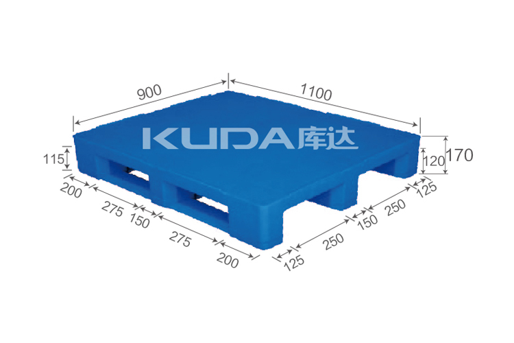1109B平板川字塑料托盤